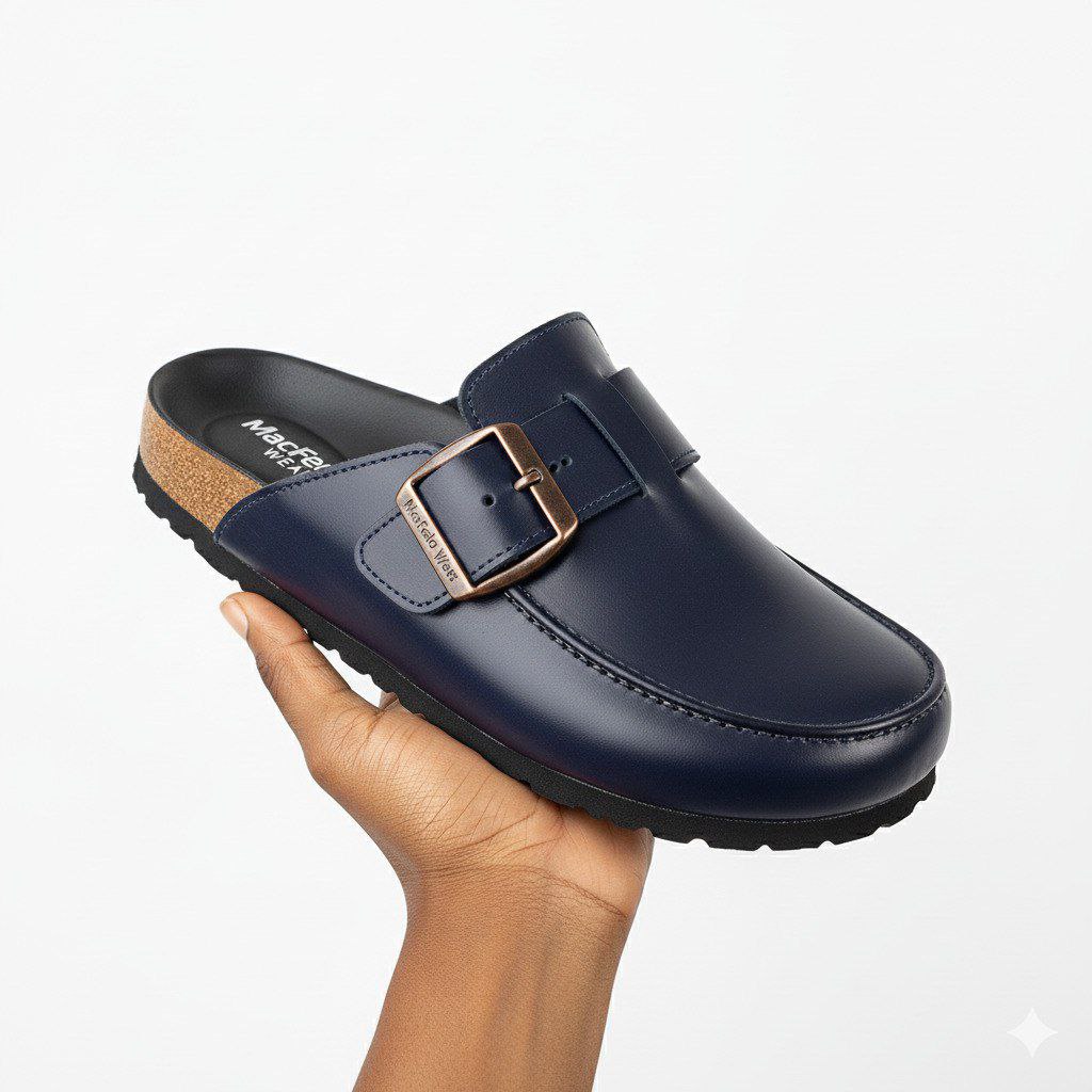 Macfedo Navy Blue Comfort Halfshoe