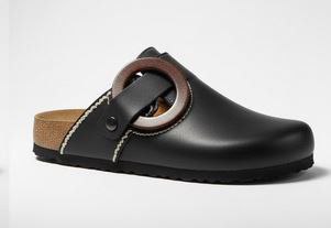 Macfedo Black Round-Face Eyelet Halfshoe – Sleek Comfort Version