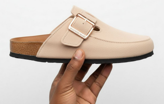 Mac Unisex Cover-Toe halfshoe - Light Pink